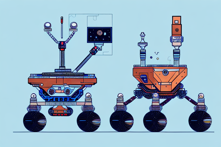 A robotic mars rover with programmable microcontrollers